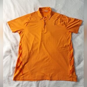 PUMA Men’s Orange Performance Polo Shirt XL SportLifestyle Athletic Golf Top